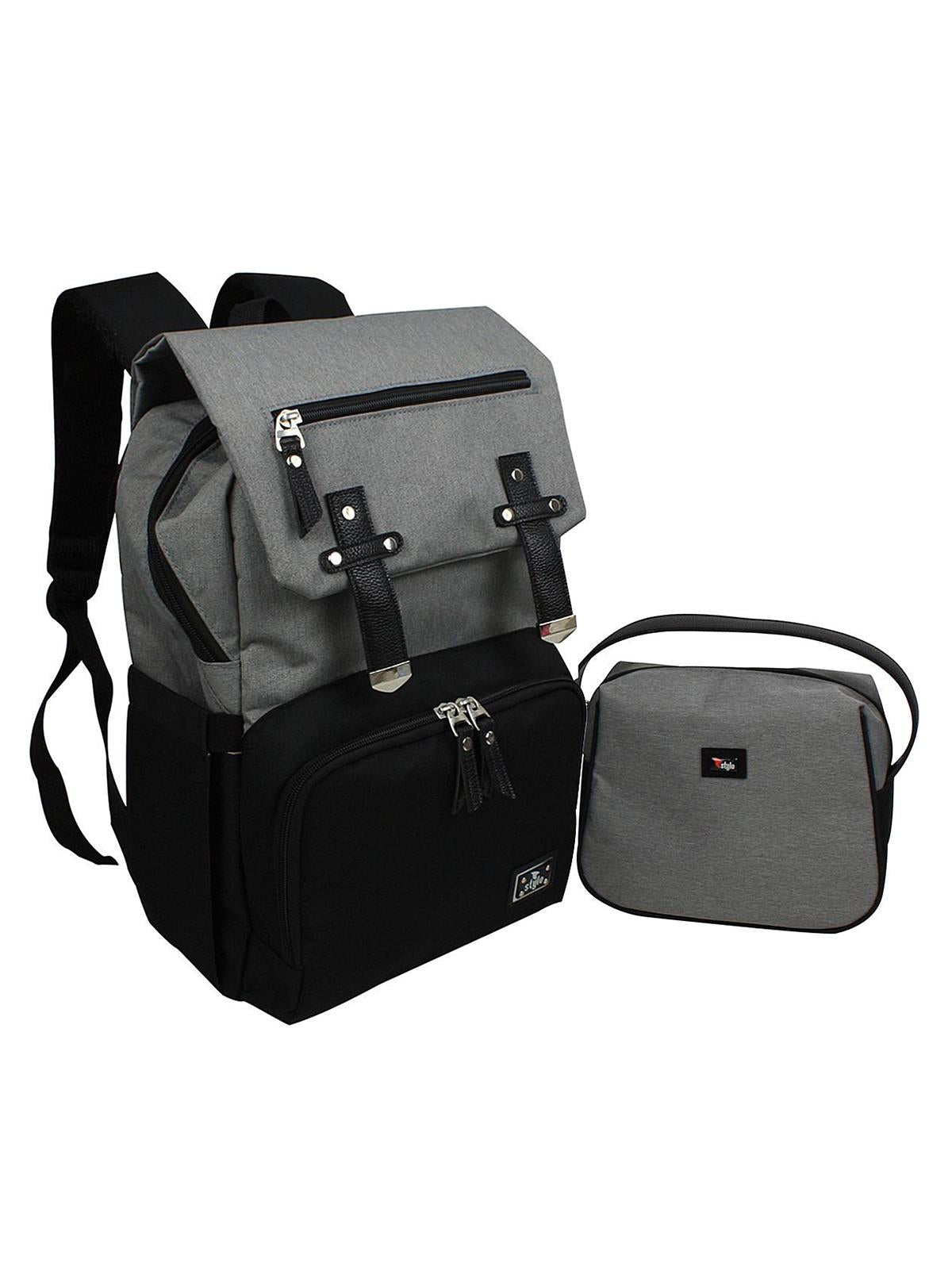 Stylo Working Mothers Backpack Çanta Seti - Siyah