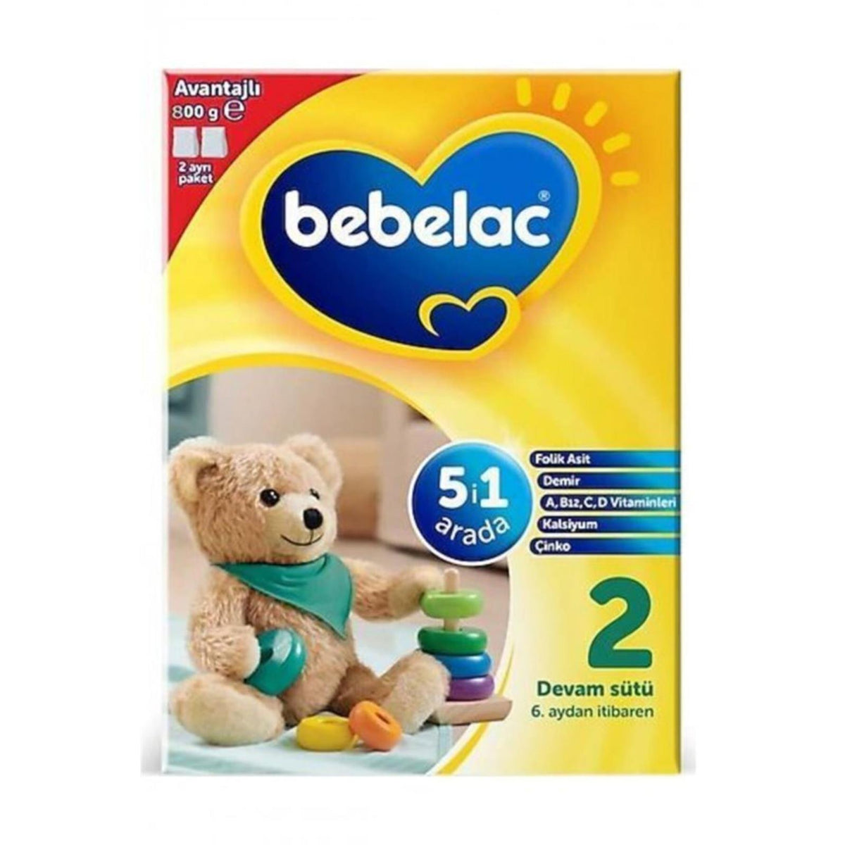 Bebelac 2 Devam Sütü 800 G