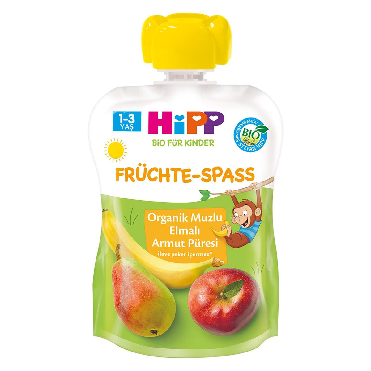 Hipp Mama Organik Muzlu Elmalı Armutlu Meyve Püresi 100 gr