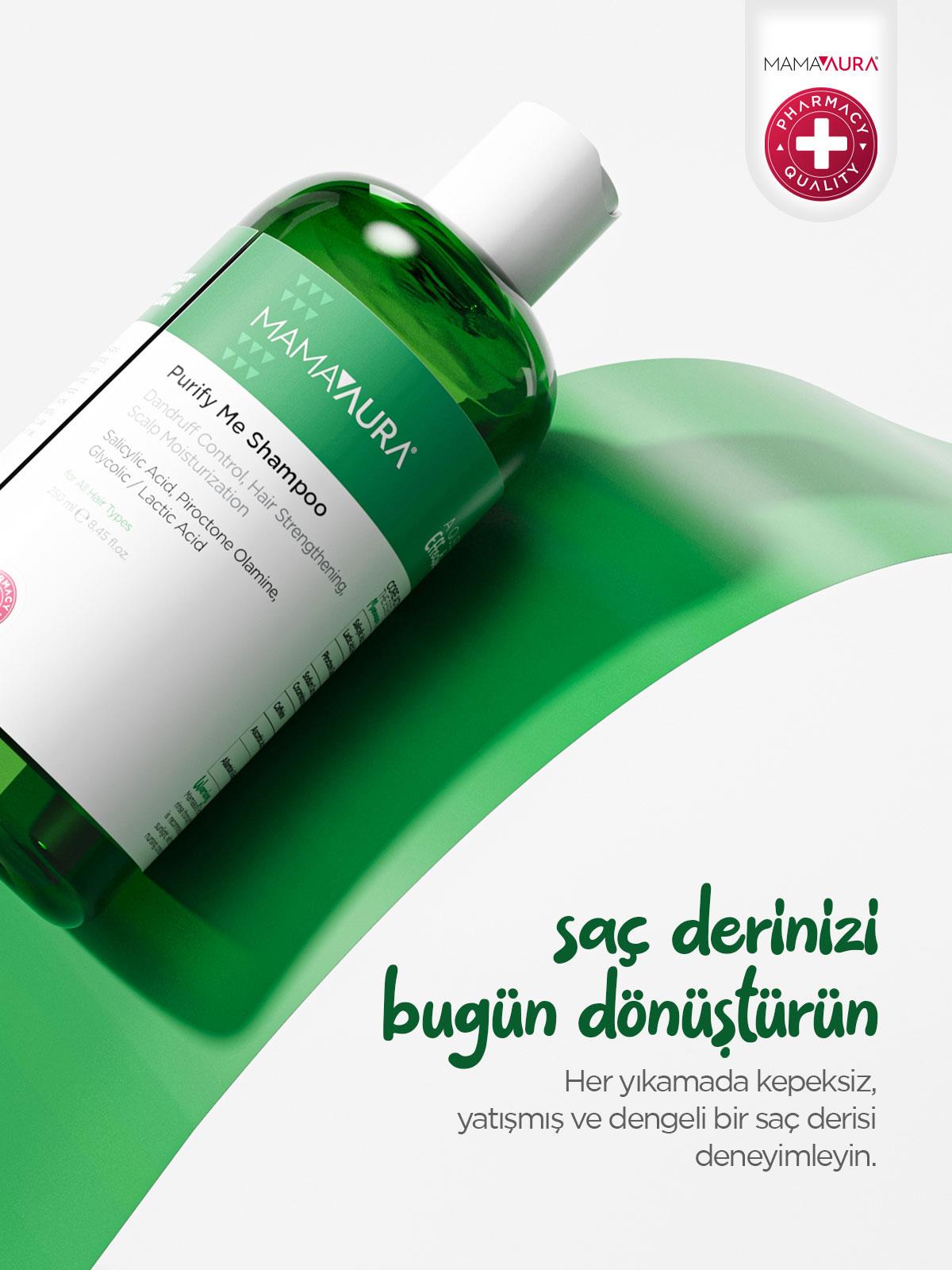Mamaaura Kepek Ve Kaşıntı Karşıtı Şampuan - Purify Me Shampoo 250 Ml