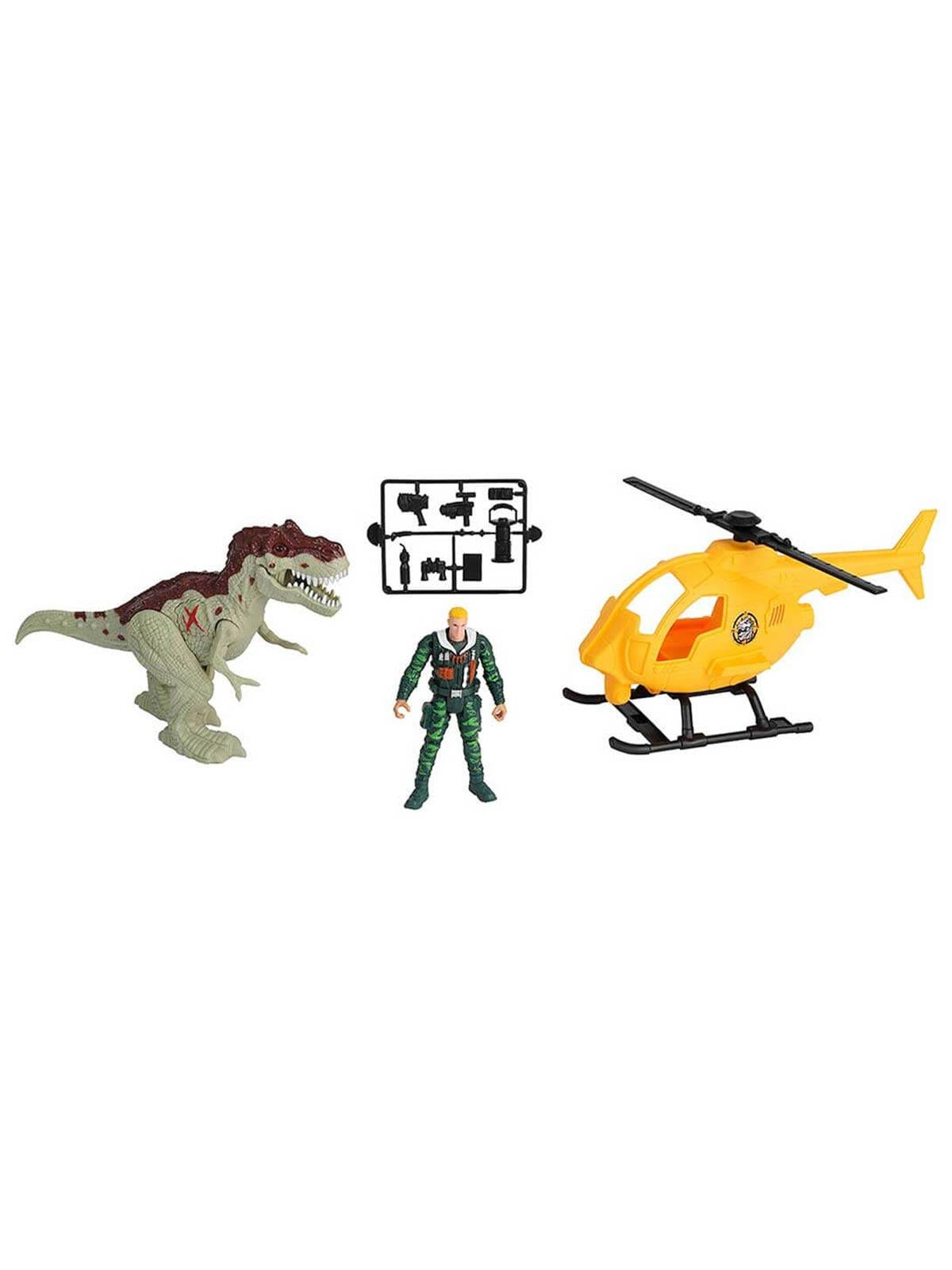 Sunman Oyuncak Sesli ve Işıklı Dino Valley Helikopter Oyun Seti