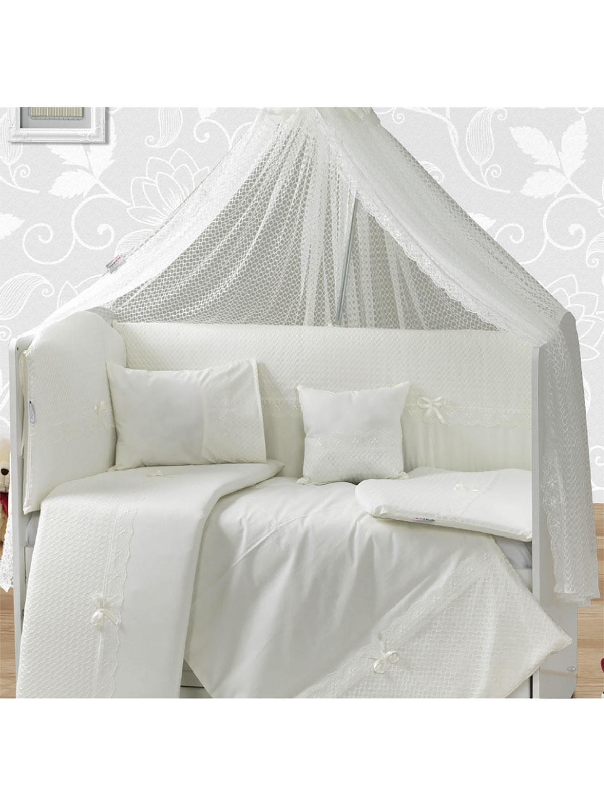 Aras Bebe Sedef Uyku Seti 60x120 cm - Bej