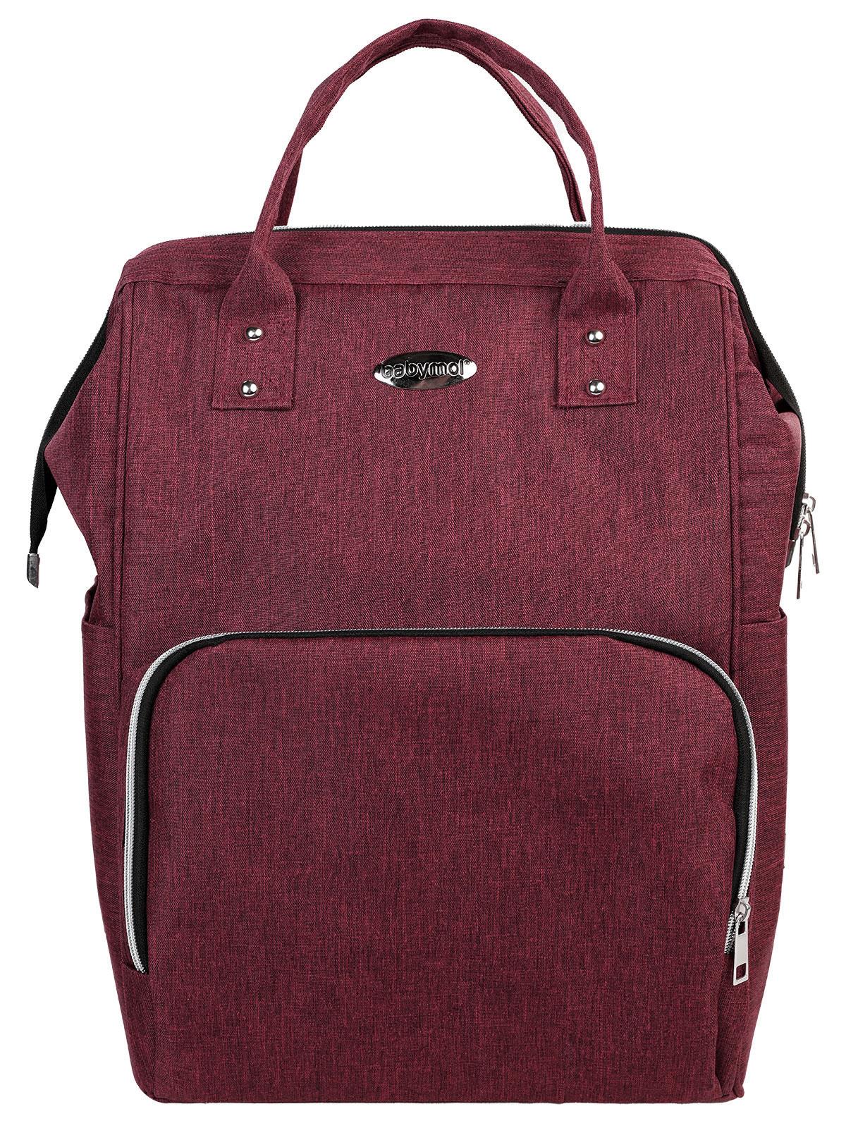 Babymol Linen Sırt Çantası - Bordo