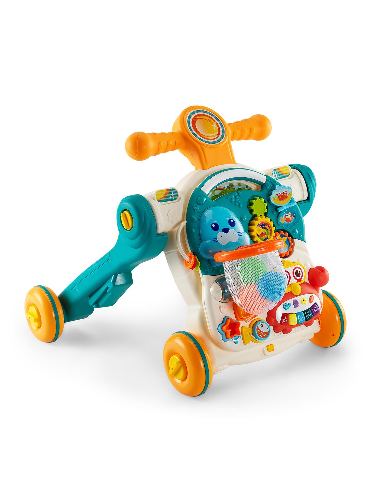 Baby2Go 4'ü 1 Arada Çok Fonksiyonlu Yürüteç - Mavi
