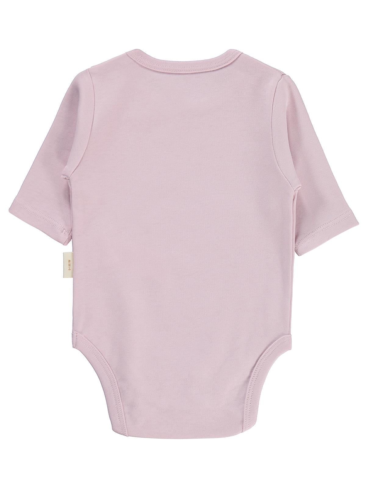 Civil Baby Organik Pamuklu U Kol 0-18 Ay Çıtçıtlı Badi - Mavi
