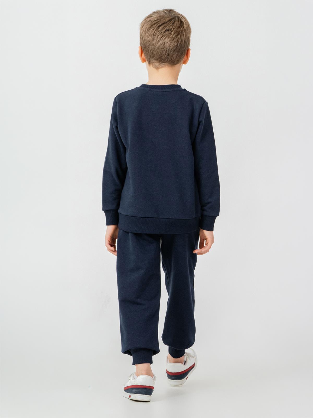 U.S. Polo Assn Kids Eşofman Takımı | 3 İp Şardonsuz -3 İp Şardonsuz | Okul Kreş ve Günlük Kullanım - Lacivert