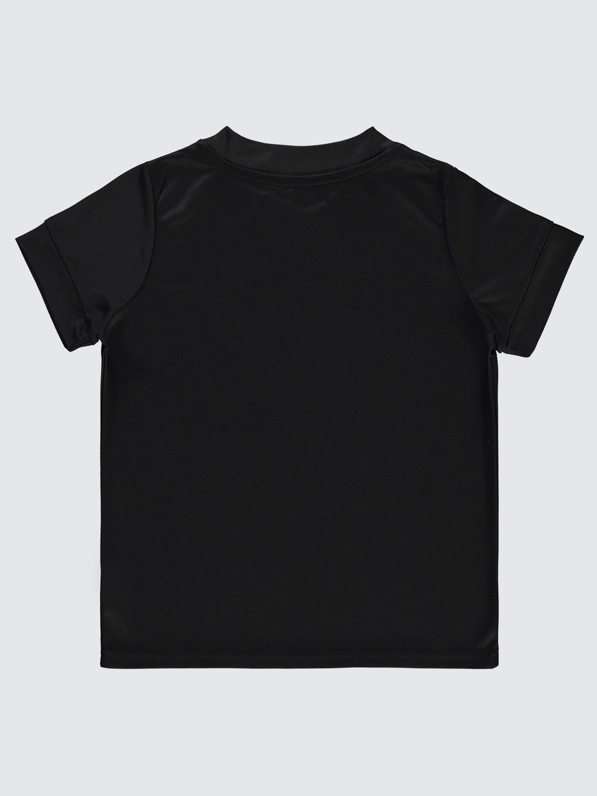 Civil Boys Geometrik Desen Dımensıon Baskılı 6-9 Yaş Tişört - Siyah