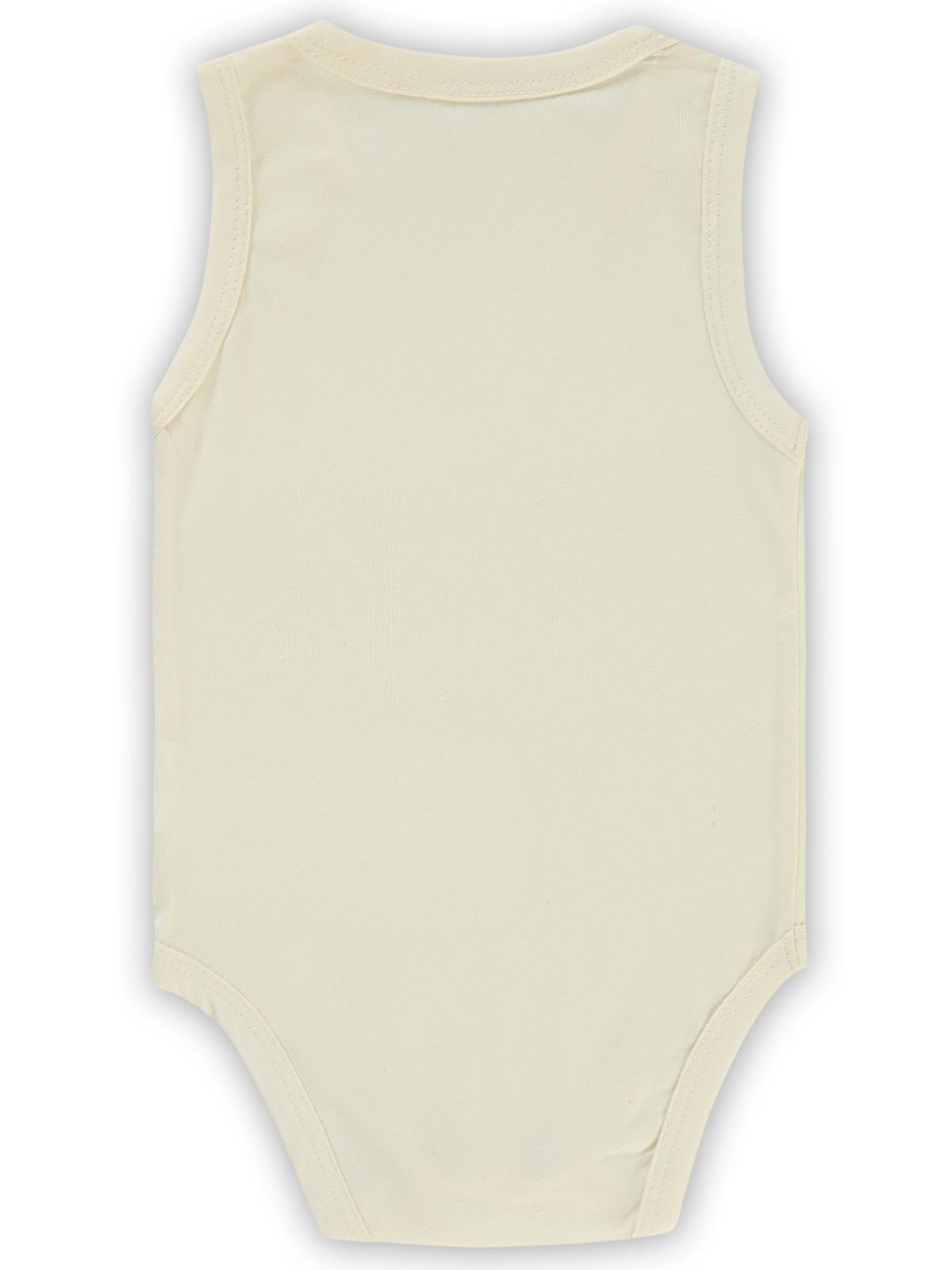 Civil Baby Basic Düz 1-18 Ay Çıtçıtlı Badi - Ekru