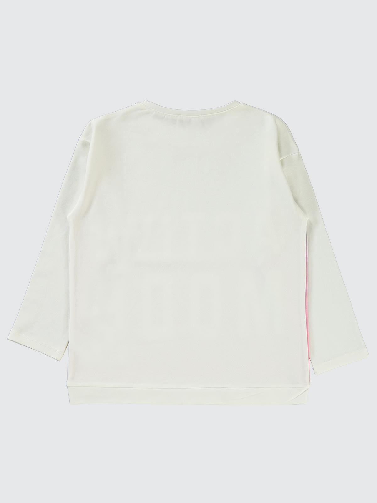 Civil Girls Active Mode Baskılı 10-13 Yaş Sweatshirt - Kırık Beyaz