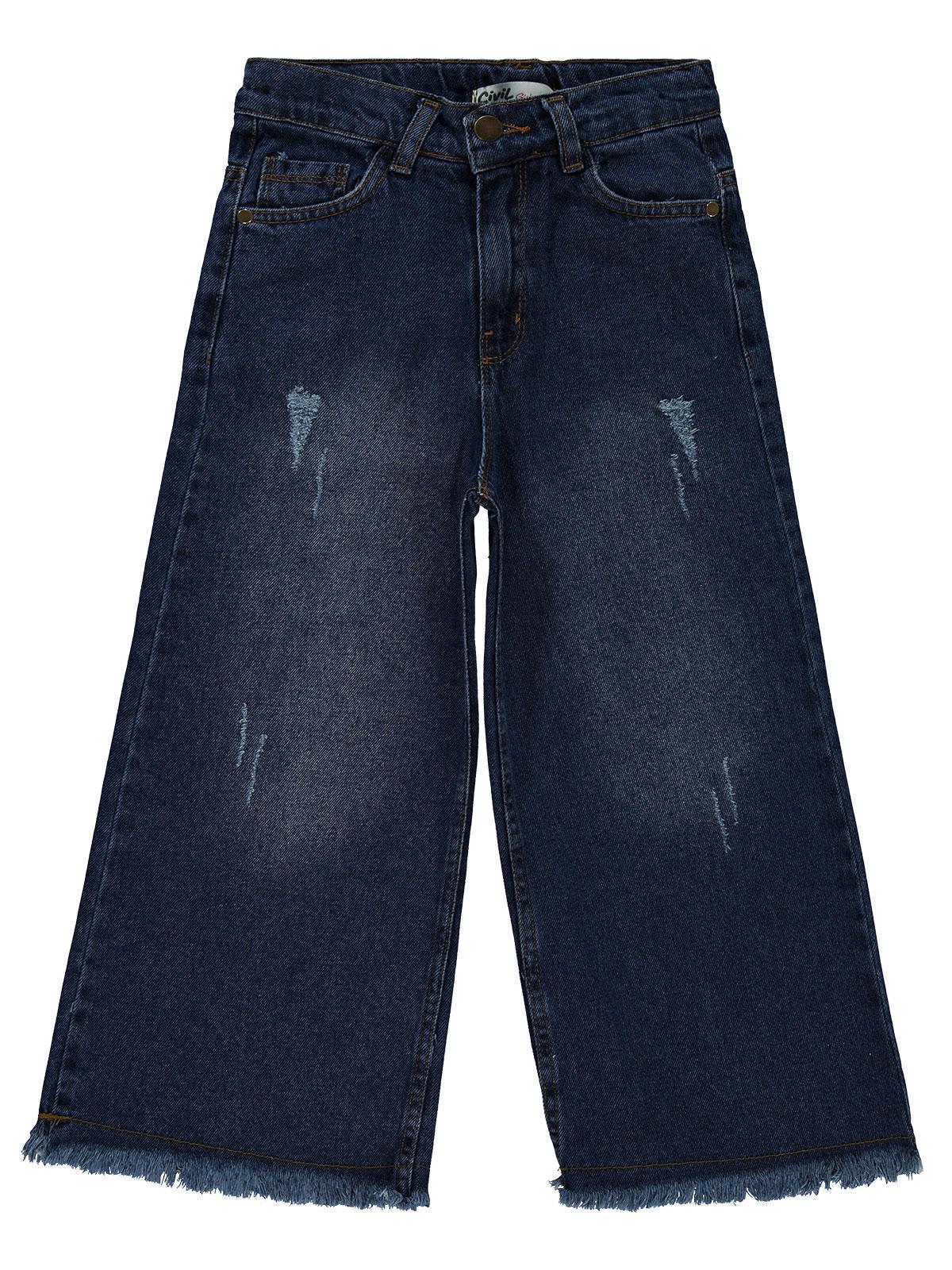 Civil Girls Pantolon Etek 10-13 Yaş Pantolon - Mavi