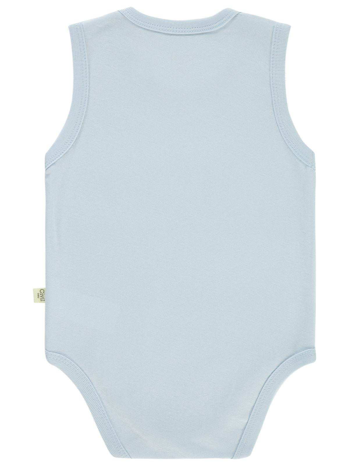 Civil Baby Düz Renkli 1-3 Yaş Çıtçıtlı Badi - Sarı