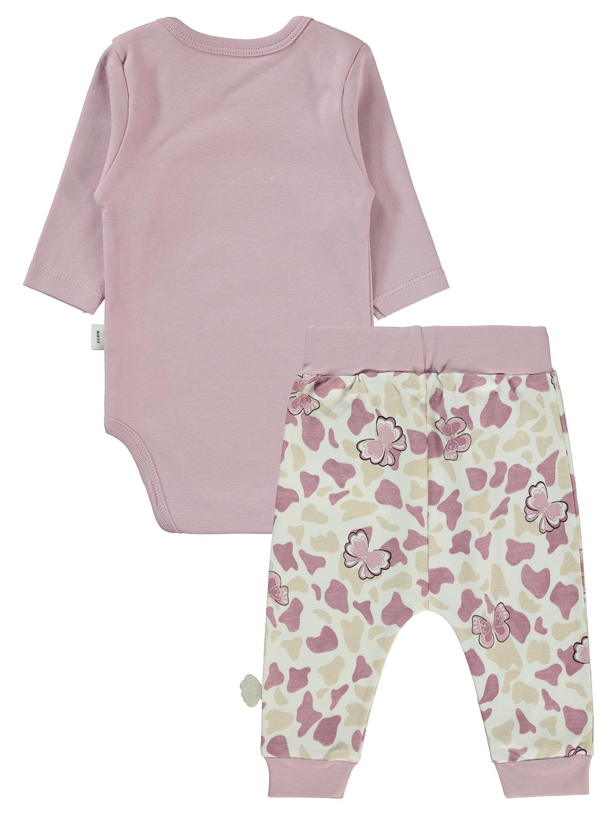 Civil Baby Butterfly Baskılı 3'lü 6-18 Takım - Lila