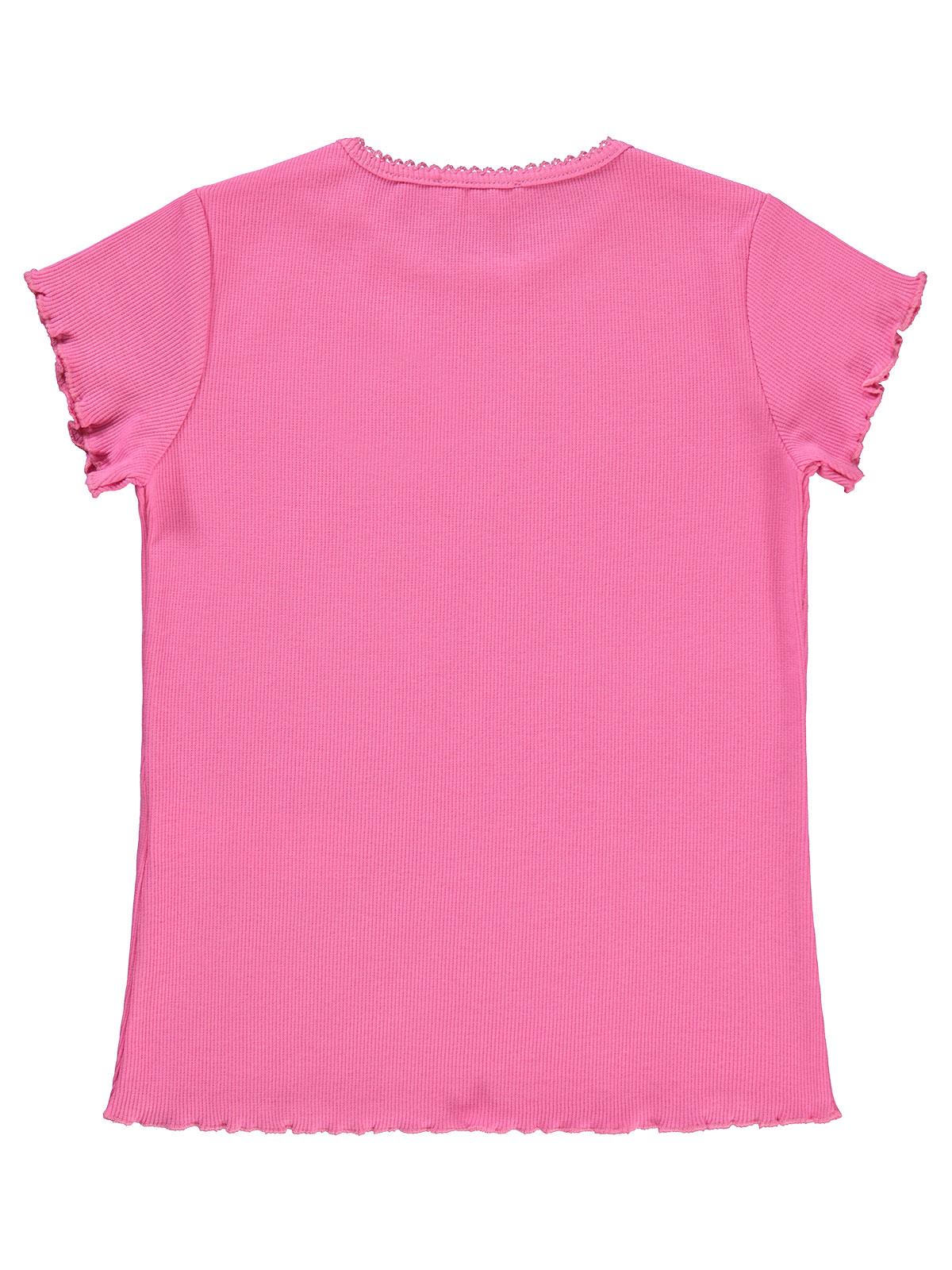 Civil Girls Kalp Baskılı 10-13 Yaş Tişört - Pudra