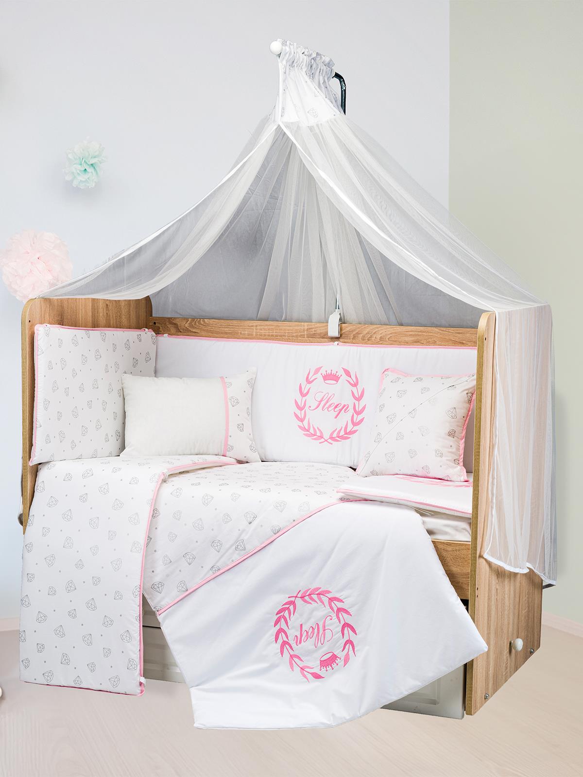 Aras Bebe Sleep Uyku Seti 60x120 Cm - Pembe