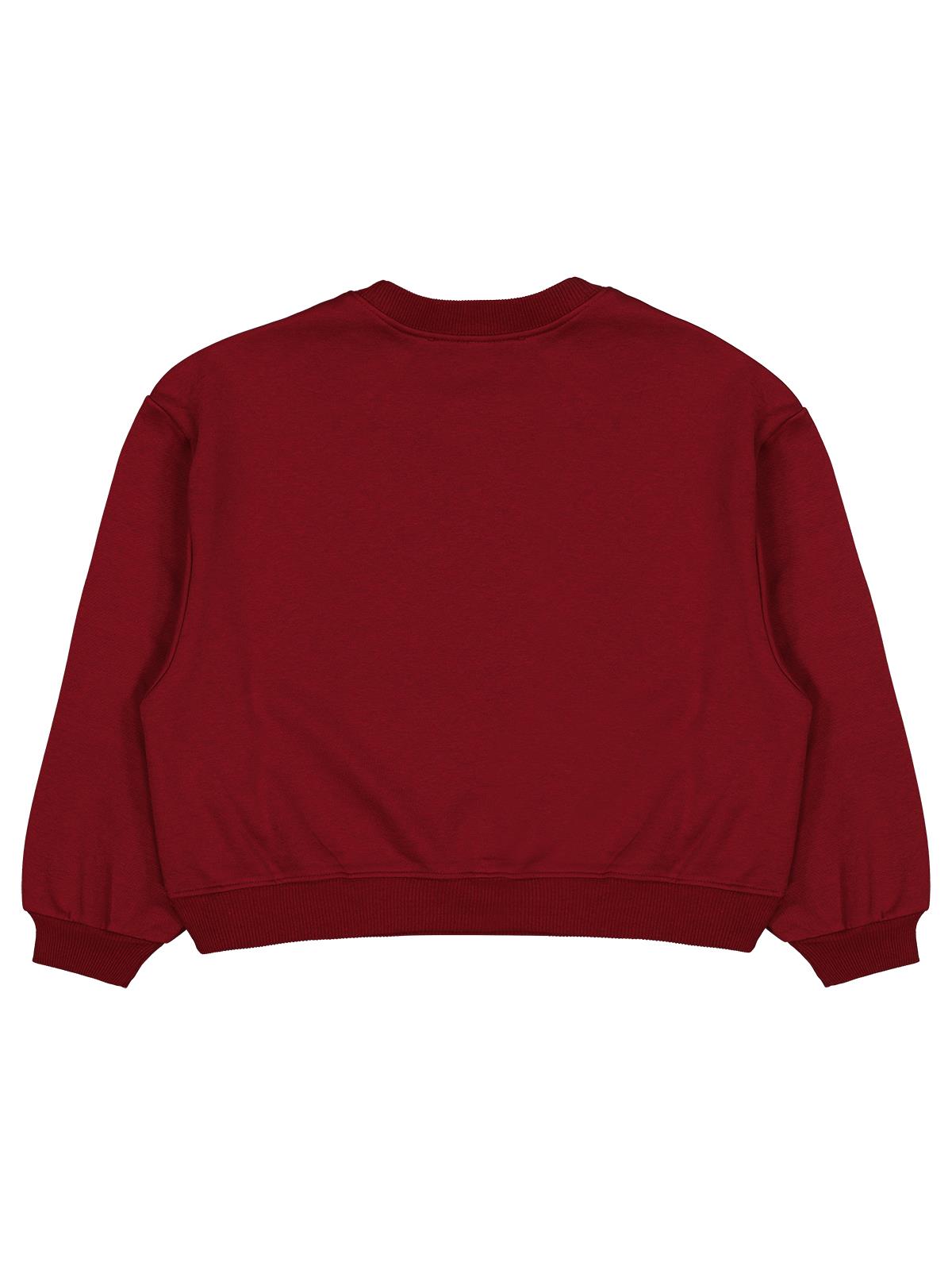 Civil Girls Kız Çocuk Düz 10-13 Yaş Sweatshirt - Bordo