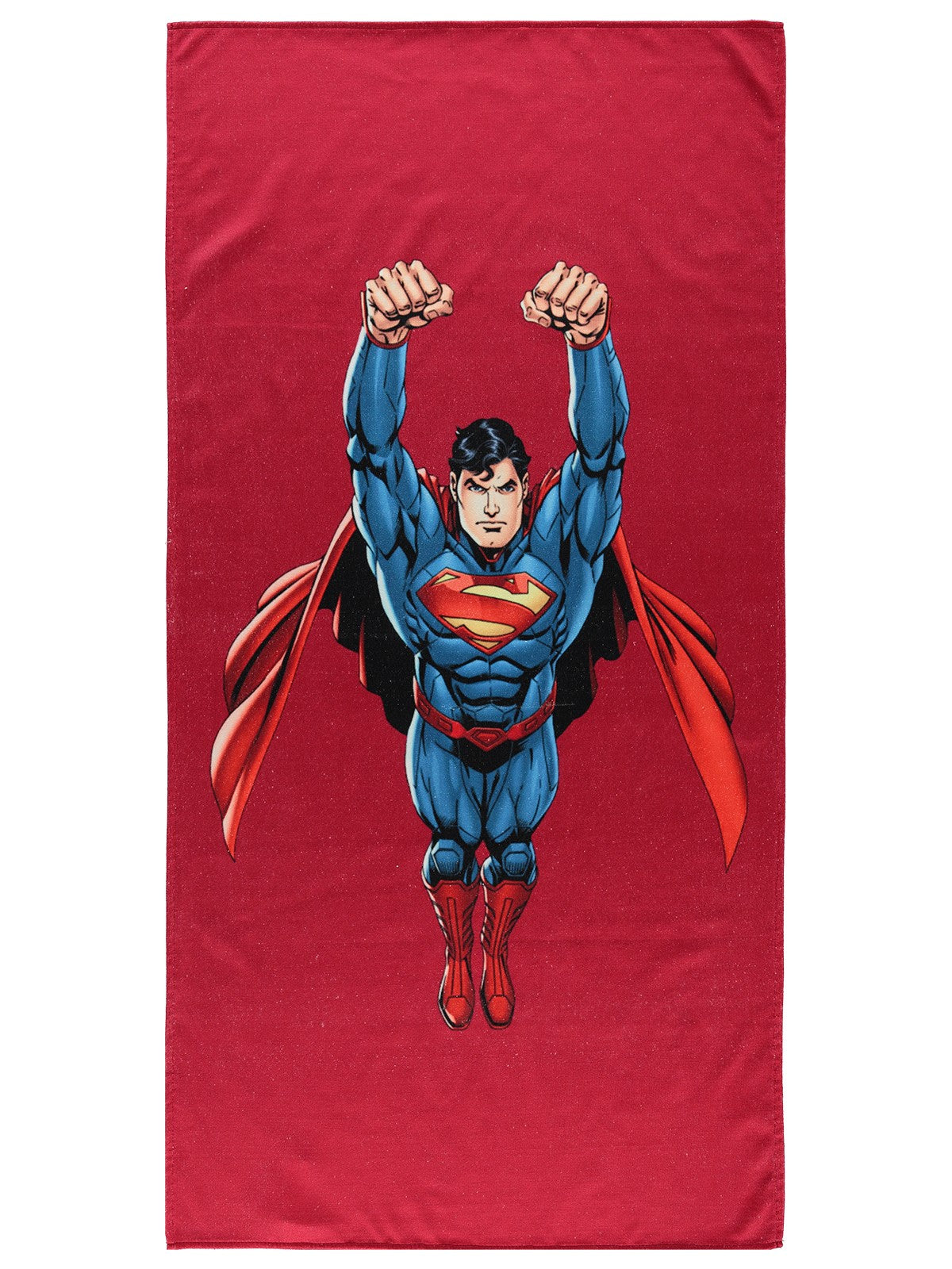 Superman Baskılı Havlu - Kırmızı