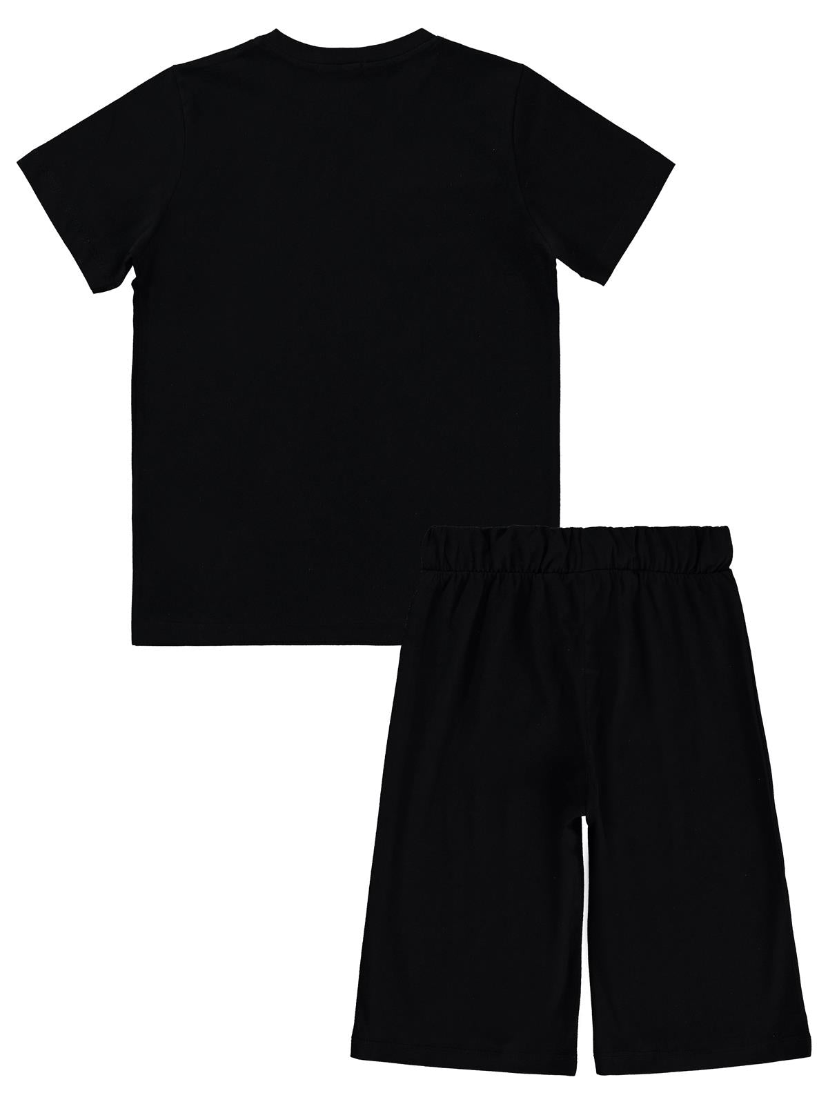 Civil Boys Future Baskılı 10-13 Yaş Pijama Takımı - Siyah