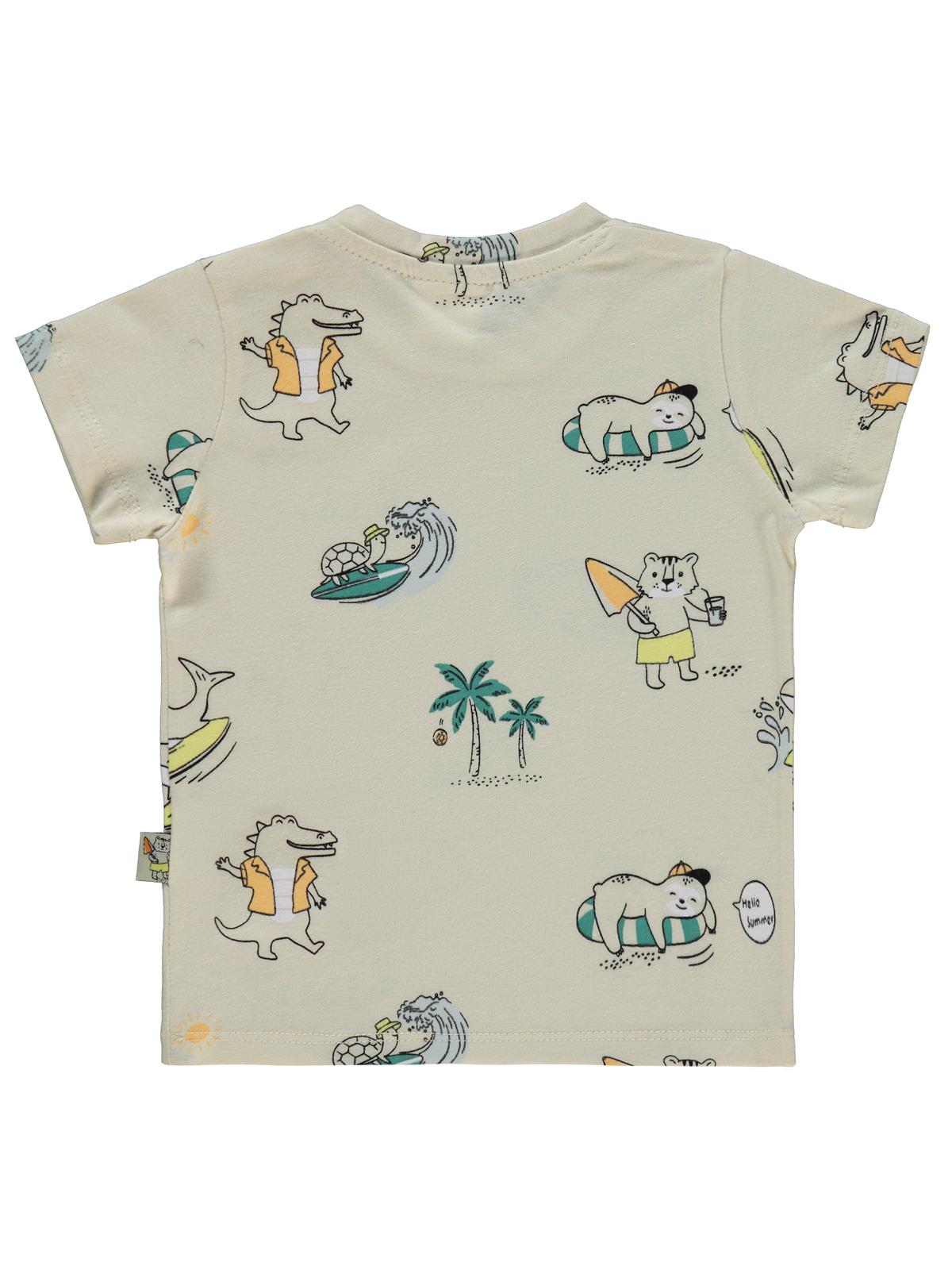 Civil Baby Beach Empirme 6-18 Ay Tişört - Bej