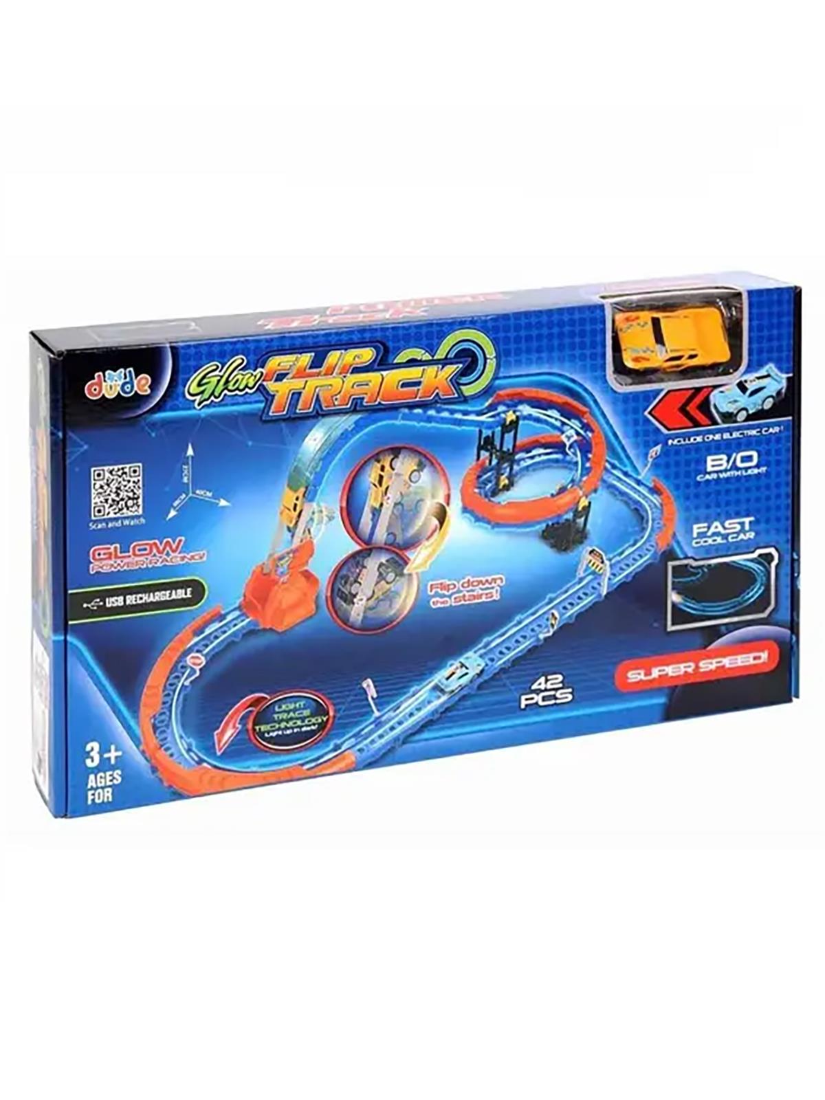 Seher Oyuncak Şarjlı Fosforlu Racing Set 42 Parçalı