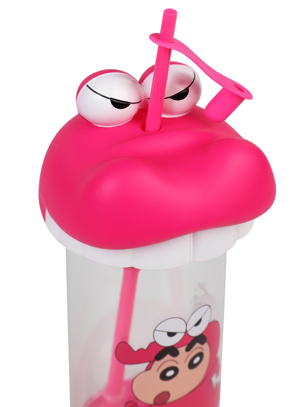 Vagonlife Crayon Shinchan Pipetli Matara 500 ml - Pembe