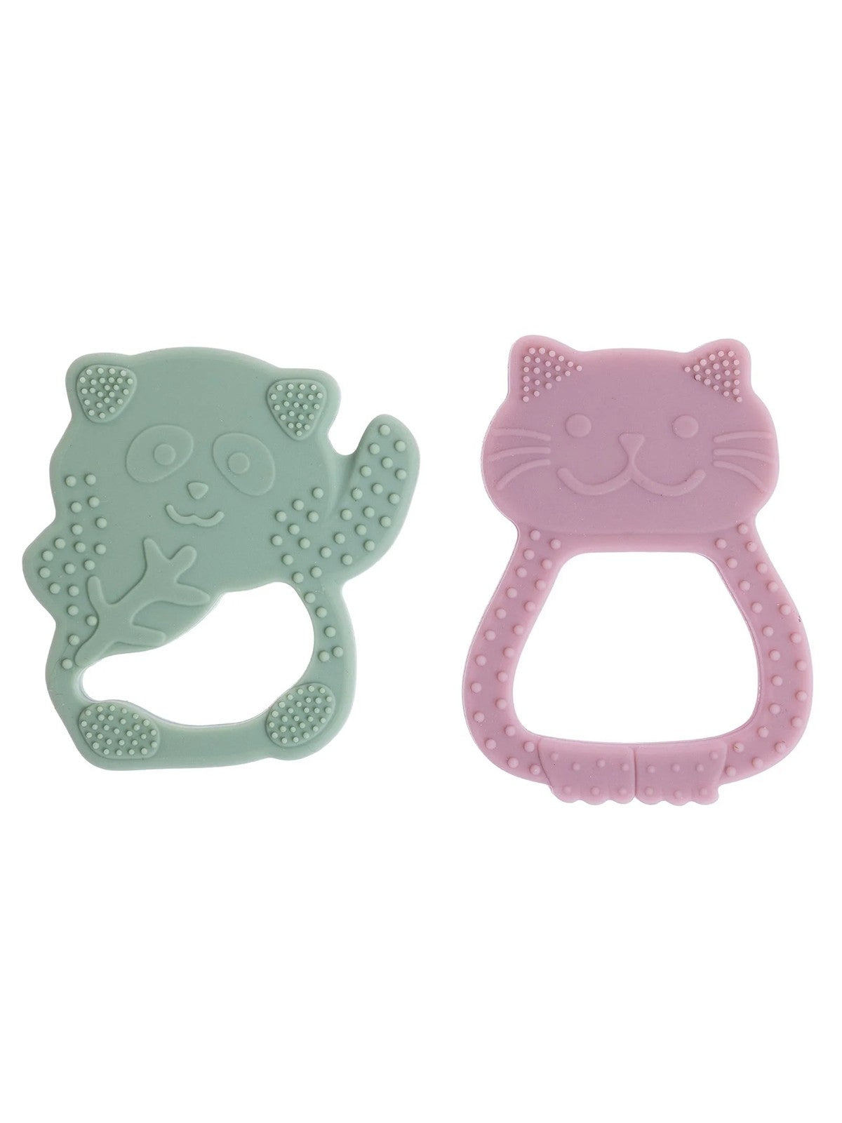 Pandısh Lila Panda & Pembe Kedi Diş Kaşıyıcı - Lila