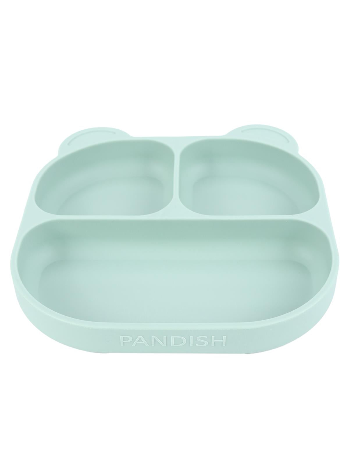 Pandish Vakum Tabanlı Silikon Mama Tabağı - Yeşil