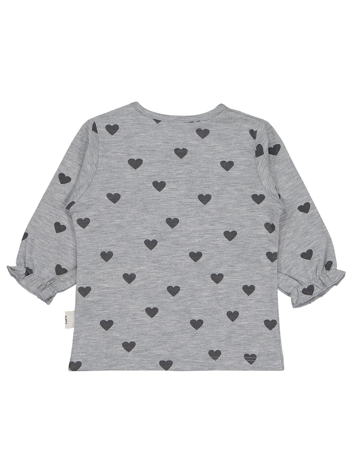 Civil Baby Kalp Baskılı 6-18 Ay Sweatshirt - Gri