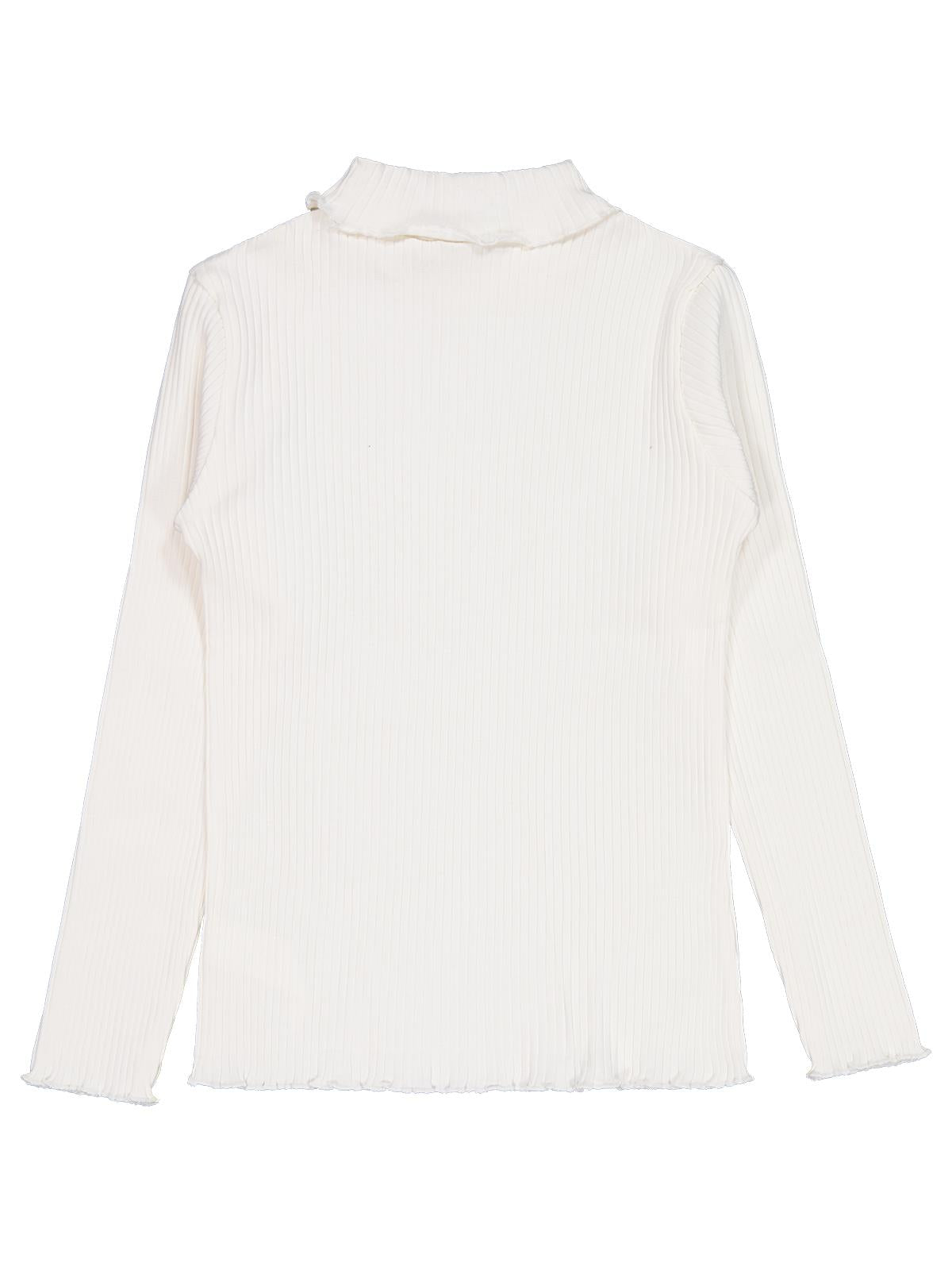 Civil Kız Çocuk Boğazlı Sweatshirt | Kaşkorse Uzun Kol Balıkçı Yaka | Okul Kreş ve Günlük Kullanım - Ekru