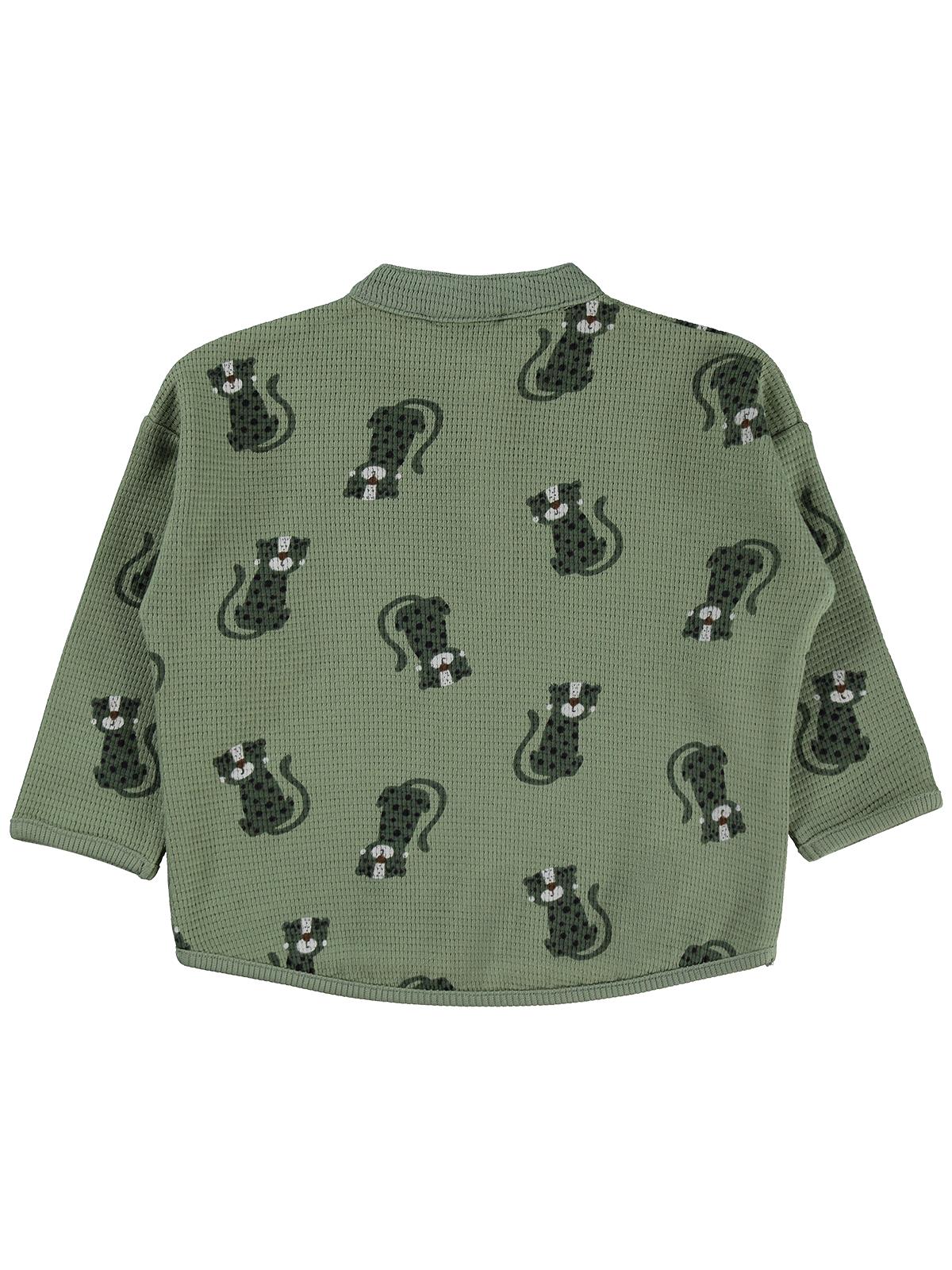 Civil Baby Cute Tiger Baskılı 6-18 Ay Sweatshirt - Haki