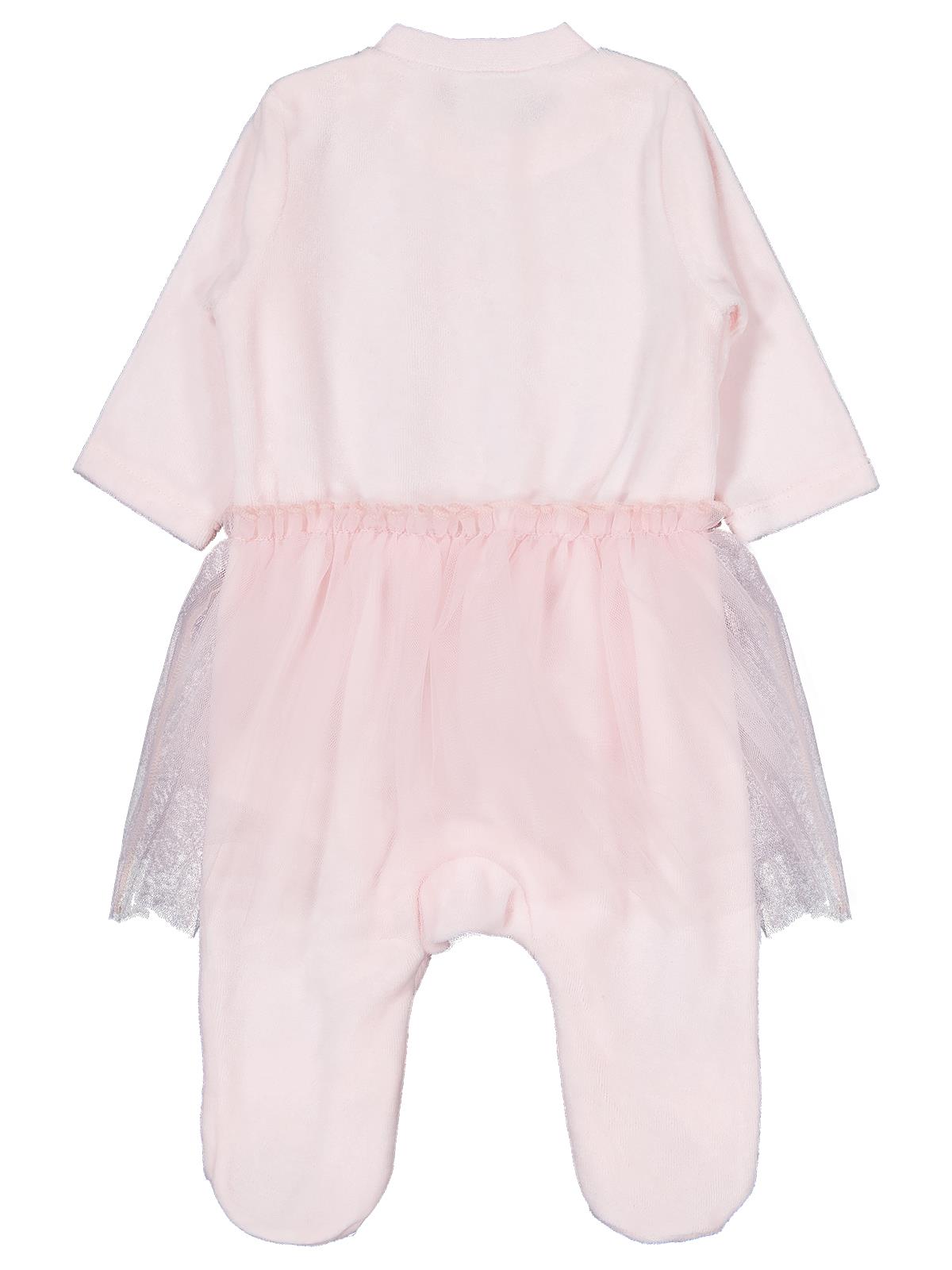 Civil Baby Bel Tüllü Patikli 1-9 Ay Tulum - Pembe