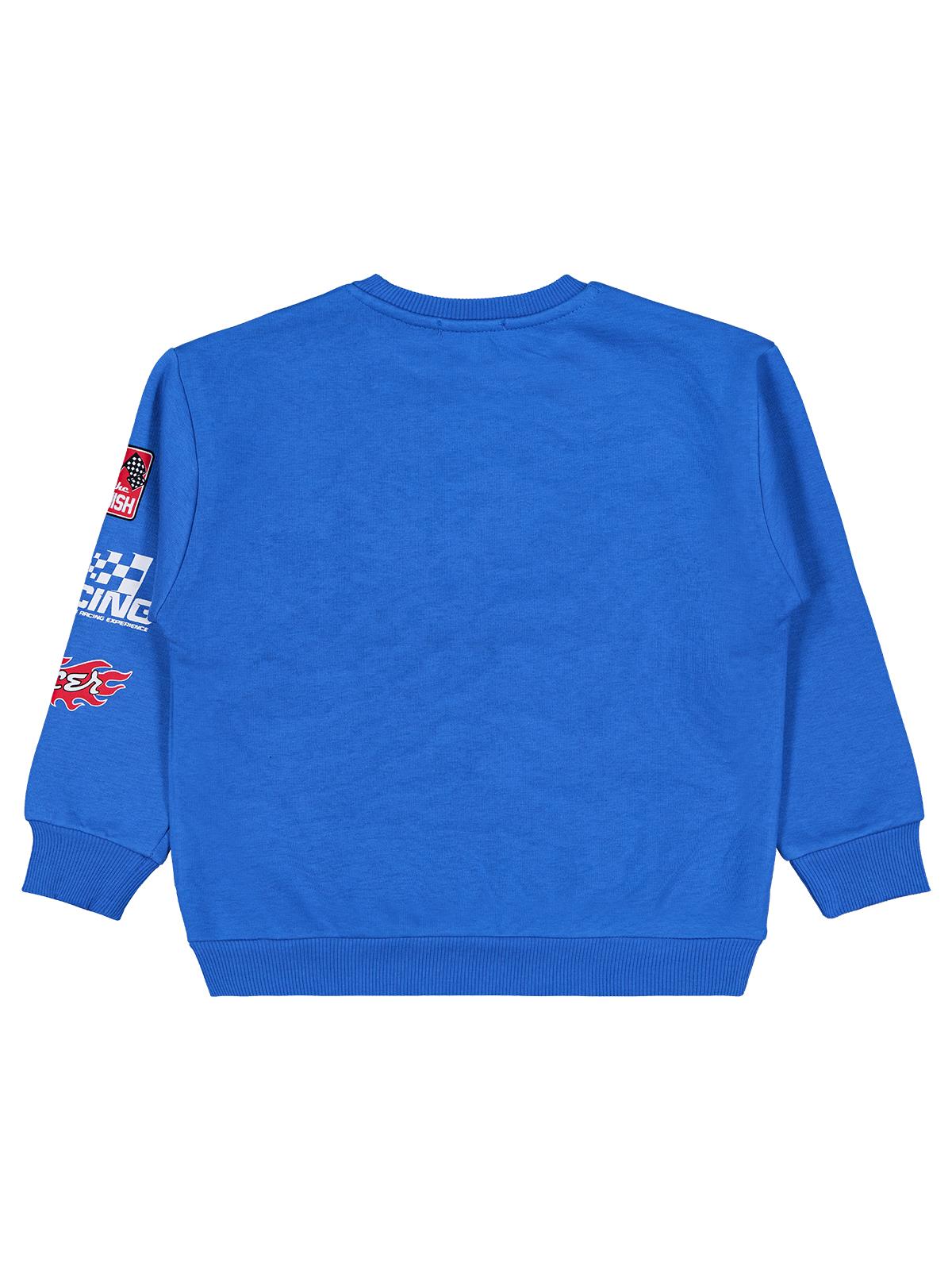 Civil Boys Super 92 Baskılı 6-9 Yaş Sweatshirt - Mavi