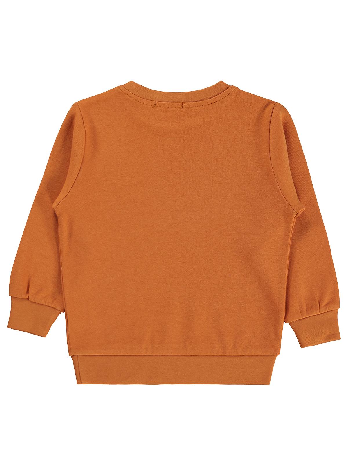 Civil Boys Köpek Baskılı 2-5 Yaş Sweatshirt - Turuncu