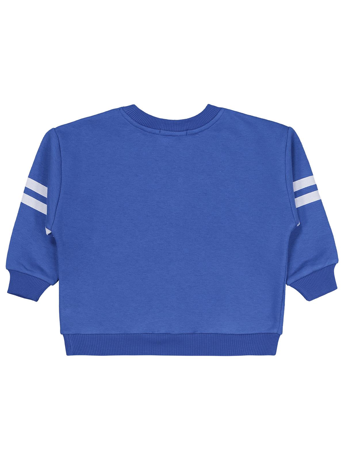 Civil Boys Cool Dude Baskı/Nakışlı 2-5 Yaş Sweatshirt - Mavi