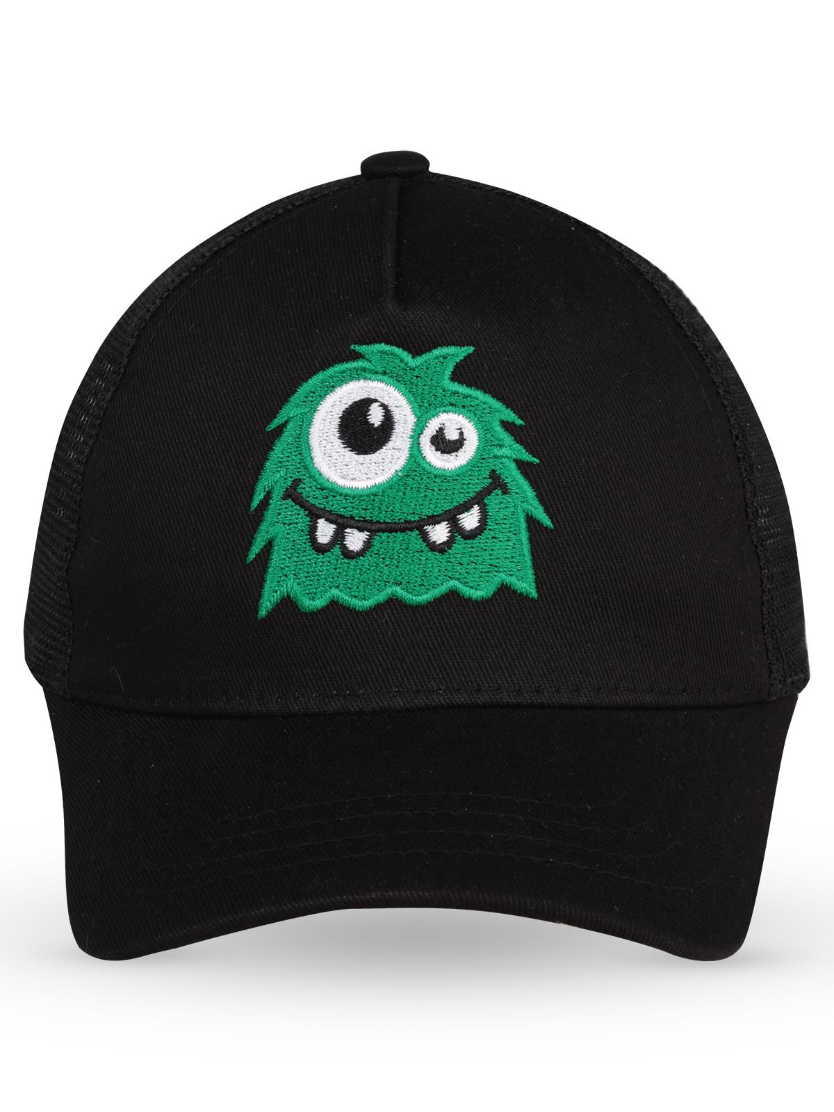 Civil Baby Monster Bebek Erkek Kep Şapka - Siyah
