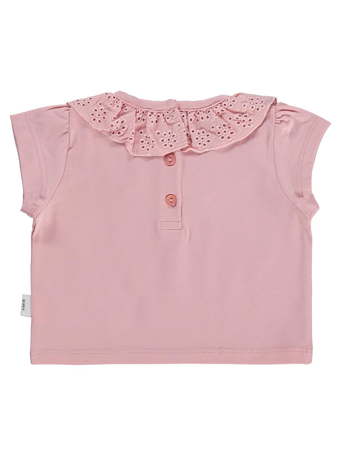 Civil Baby Yaka Brodeli 6-18 Ay Tişört - Pembe