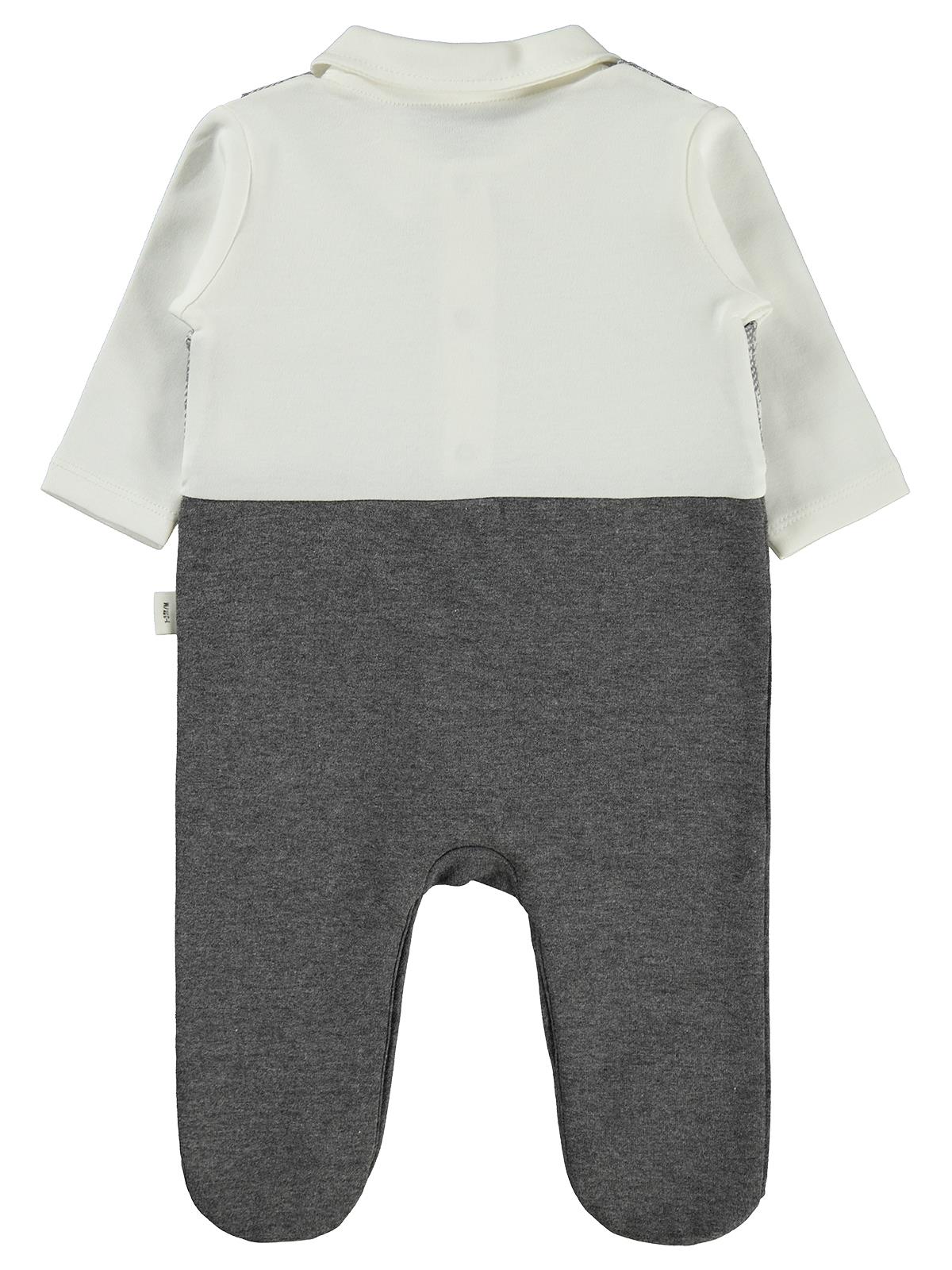Civil Baby Kazayağı Desen 1-9 Ay Tulum - Ekose