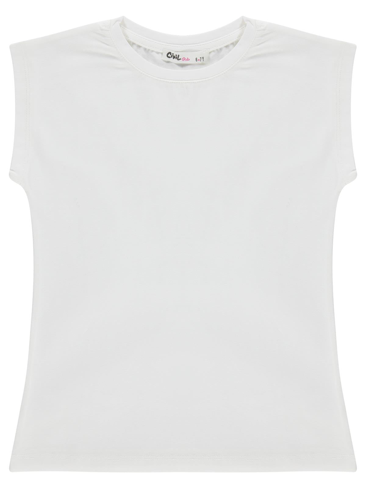Civil Girls Çift Cepli Çizgili 6-9 Yaş Gömlek - Pembe