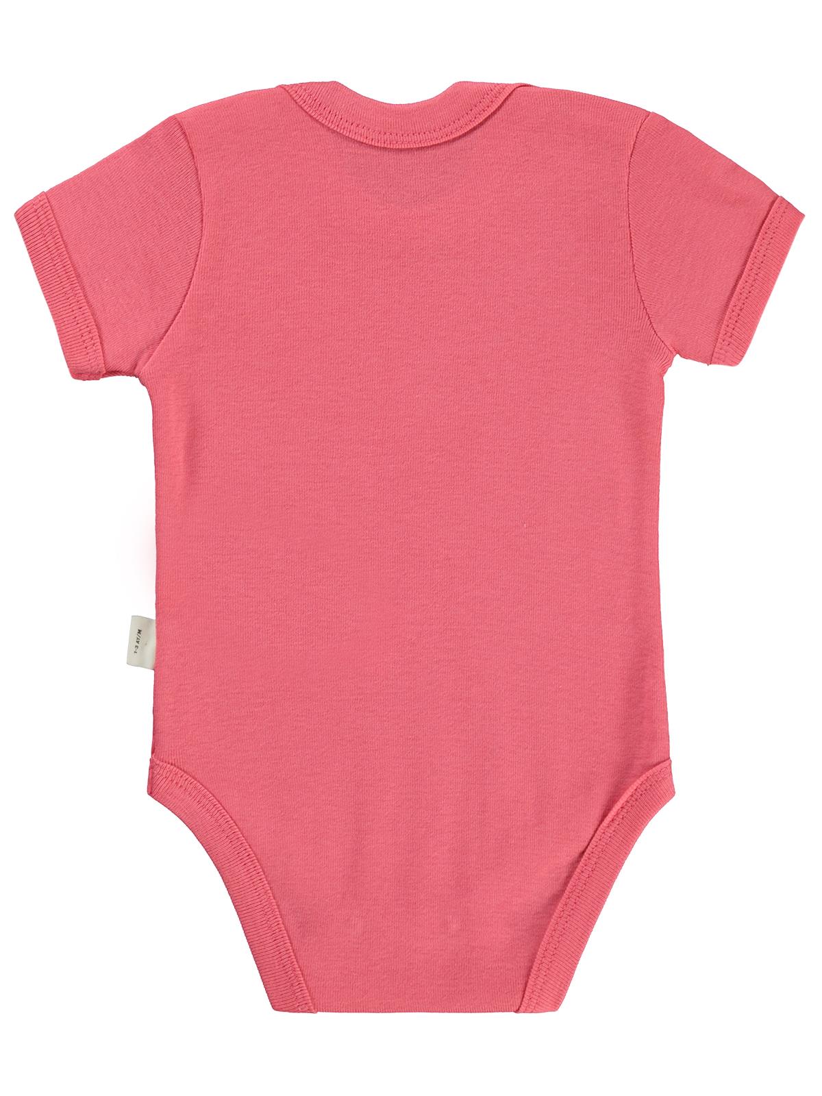 Civil Baby Cute Bunny Baskılı 1-36 Ay Çıtçıtlı Badi - Pembe
