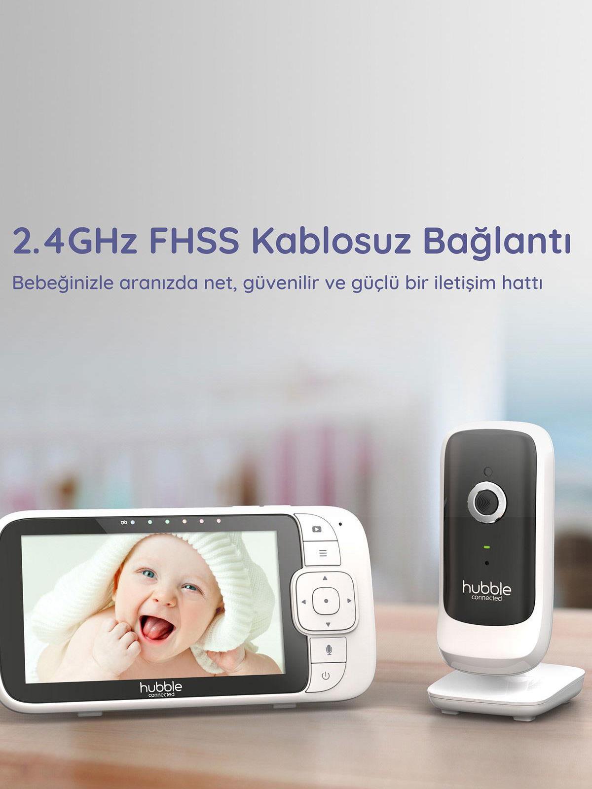 Hubble Nursery View Premium 5’’ Dijital Ekranlı Bebek Kamerası