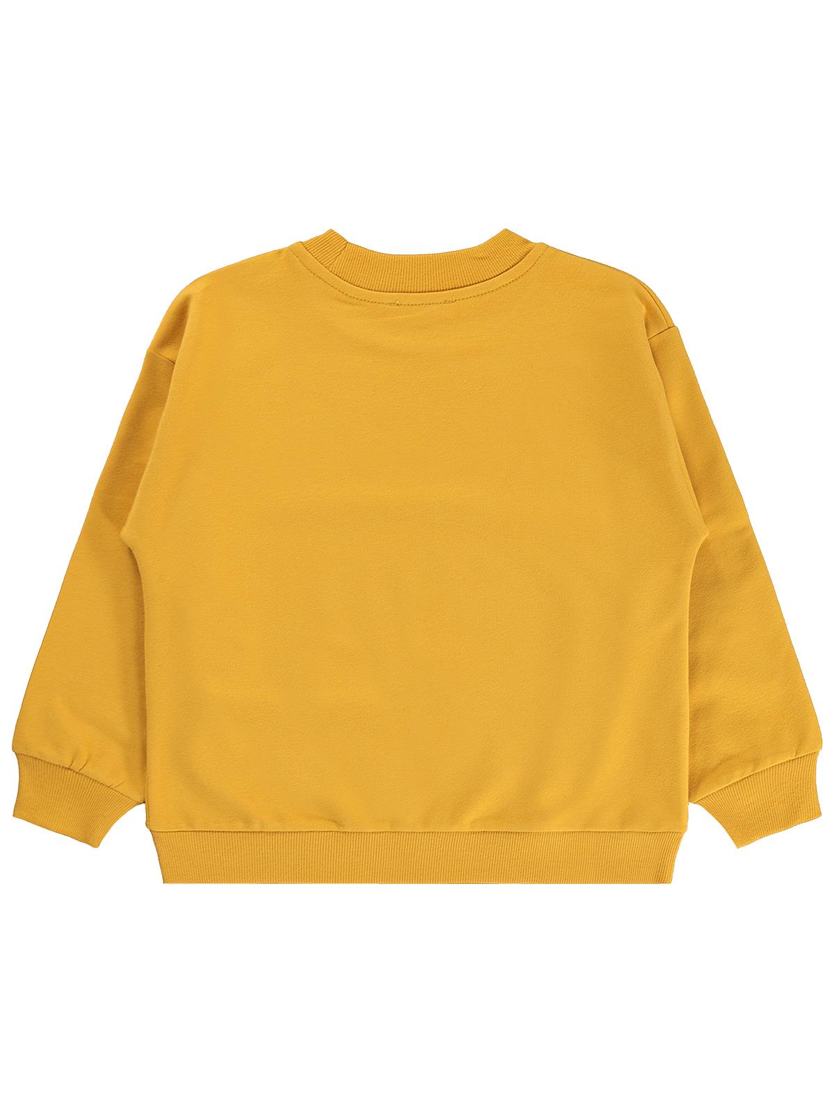 Civil Boys Erkek Çocuk Basic Sweatshirt | Fırçalı 2 İp Uzun Kol | Okul Kreş ve Günlük Kullanım - Hardal