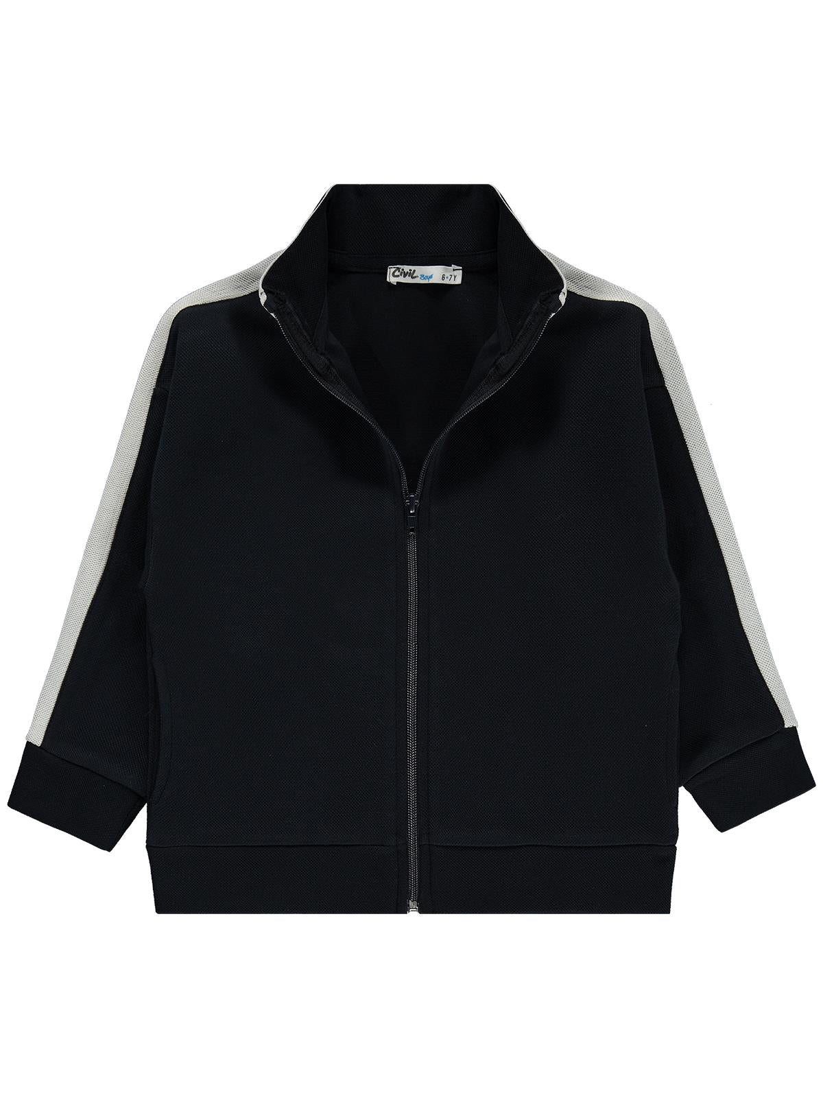 Civil Boys Pike Active 10-13 Yaş Hırka - Siyah