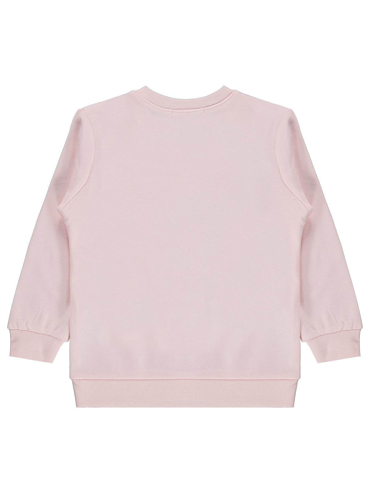 Civil Girls Fiyonk Baskılı 2-5 Yaş Sweatshirt - Pudra