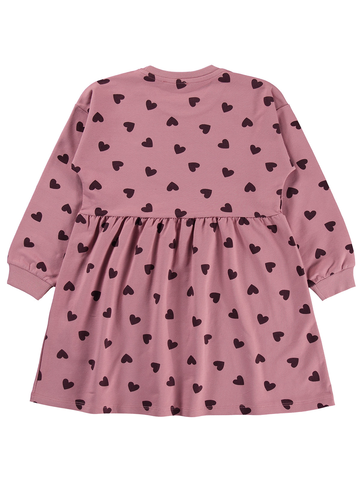 Civil Girls Kalp Desenli 6-9 Yaş Elbise - Pembe