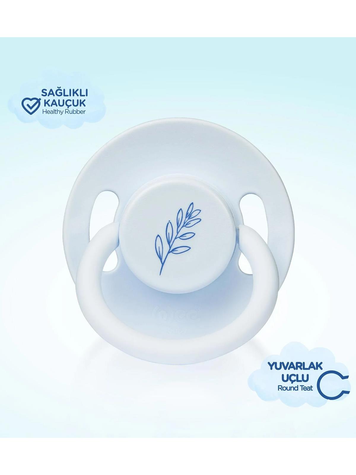Wee Baby Pure Yuvarlak Kauçuk Emzik No : 3 - Mavi