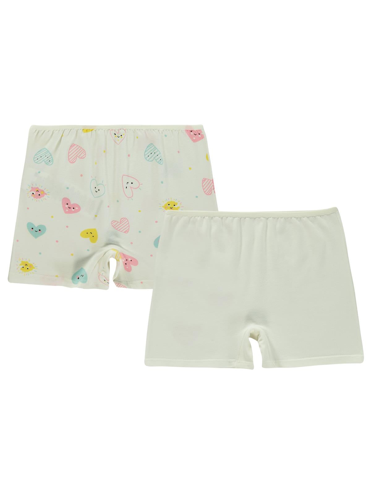 Civil Girls Kalp 2-12 Yaş Kız Çocuk 2'li Boxer