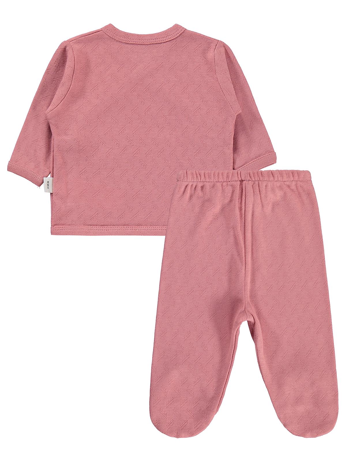 Civil Baby Jakarlı Ribana Zıbın Takımları - Pembe