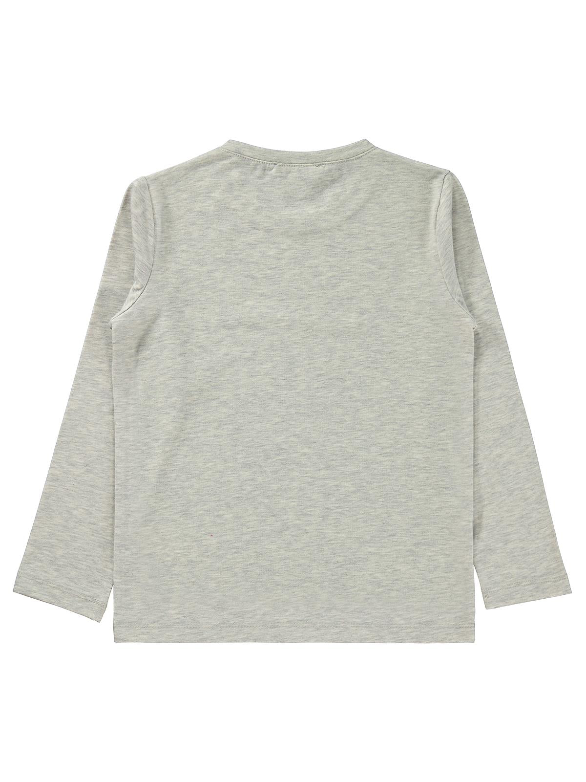 Civil Erkek Çocuk Basic Sweatshirt | Likralı Süprem Uzun Kol | Okul Kreş ve Günlük Kullanım - Gri