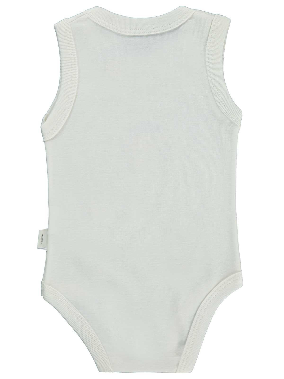 Civil Baby Unicorn Baskılı 1-36 Yaş Çıtçıtlı Badi - Ekru