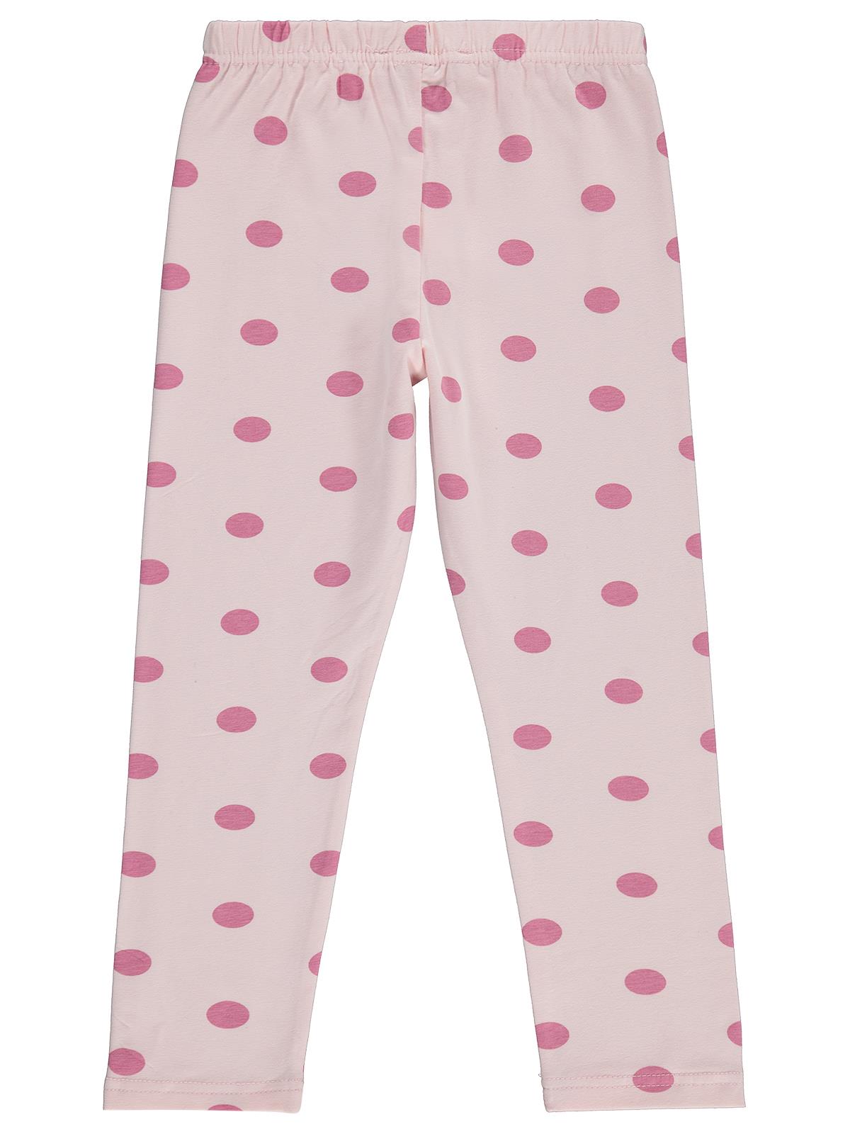 Civil Girls Puantiyeli 6-9 Yaş Tayt - Pembe