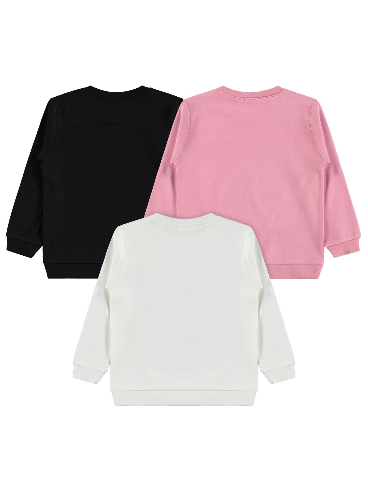 Civil Girls 3'lü 2-5 Yaş Sweatshirt